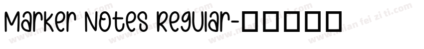 Marker Notes Regular字体转换